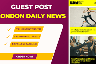 write and publish a guest post on the london daily news