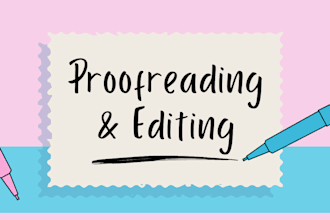 proofread, edit, format and correct grammar of content and documents