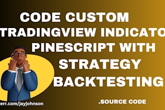 code custom tradingview pine script indicator with backtesting