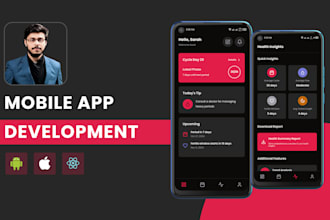 develop a react native app for android and ios mobile apps