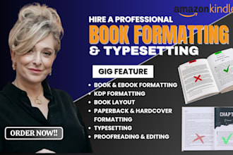 do book typesetting, book formatting and book design, developmental editor