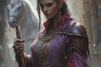 draw your dungeon and dragon or any 2d character