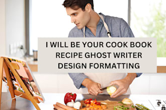 write quality cookbook recipe book,  design recipe book recipe creation cookbook