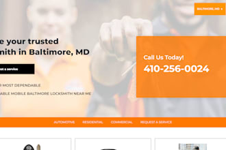 build a locksmith, plumbing, hvac, handyman website