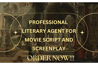 find top notch literary agent for movie script, screenplay, children book