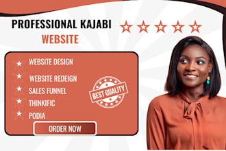 kajabi website design kajabi sales funnel thinkific teachable podia