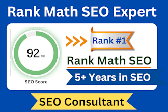 set up rank math SEO with 90 score for google ranking