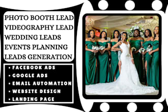 photo booth leads photography leads videography leads wedding leads rental leads