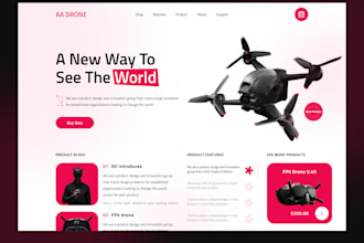 build drone website, photography website, portfolio website, wedding website