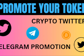 promote crypto twitter, website sol pump fun meme nft bsc dex shitcoin telegram
