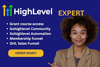grant course access on gohighlevel, teachable, kajabi, design ghl sales funnel