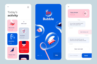 develop bubble app, flutterflow app, adalo app for android and ios