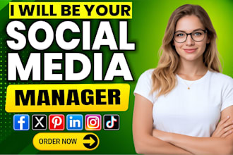 be your social media manager and content creator, social media marketing manager