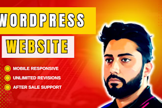 do responsive wordpress website design , redesign website or blog website