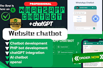 create a whatsapp ai chatbot, chatgpt chatbot CRM integration with whatsapp bot