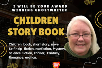 be your ebook writer children story book ghostwriter short story kids story book