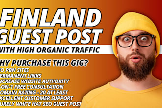 write and publish guest post on a unique finland fi blog with dofollow backlink
