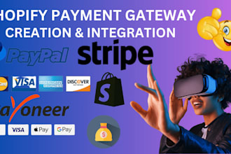 integrate stripe payment gateway paypal payoneer creation shopify payment