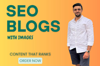 write high quality SEO articles and blog posts with images
