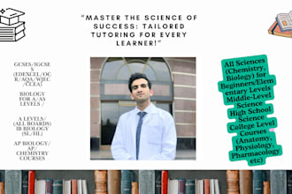 be your biology and chemistry tutor high school and college tutor