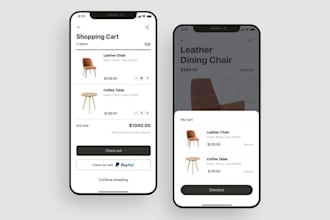 develop a shopping cart app, online shopping, shopping cart