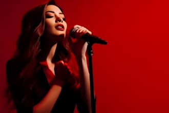 be your professional pop, soul, rock, metal female singer in english or spanish