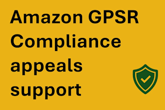 help with amazon gpsr compliance appeals