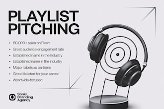 create pitch music promotion to a big network of organic USA sportify playlists