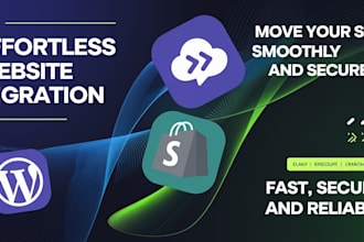 connect or transfer domain to shopify, install wordpress theme, store migration