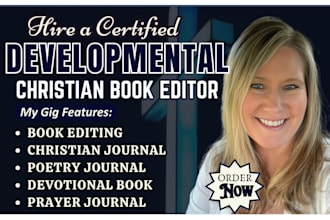 edit, proofread christian book, poetry, self help journal developmental editor