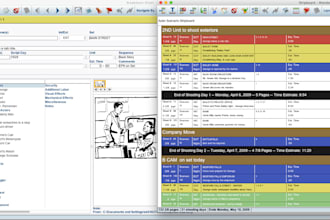 breakdown scripts and customized film shooting schedule