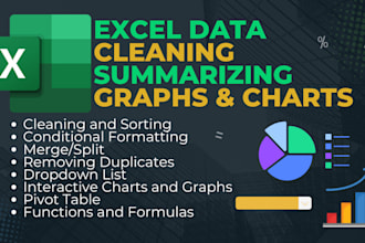 clean excel data to make it useable and presentable