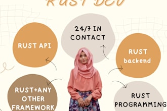 do rust API, rust programming, and any task in rust