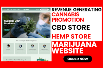 setup cbd website cannabis website cbd store marijuana hemp tobacco weed website