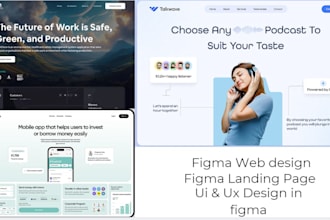 do figma website design,website ui ux,figma landing page