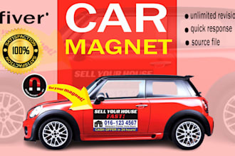 design car magnet, truck magnet and door magnet in few hours