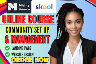 set up skool online community, circle so mighty network management skool maestro