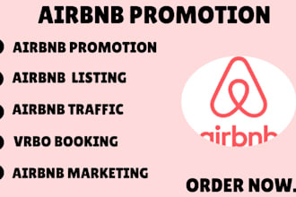 do airbnb booking and promote airbnb to get more visibility