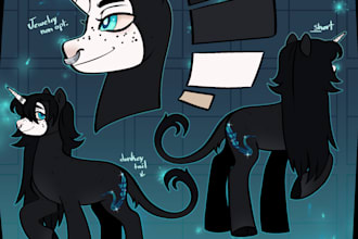 create a reference sheet of your character