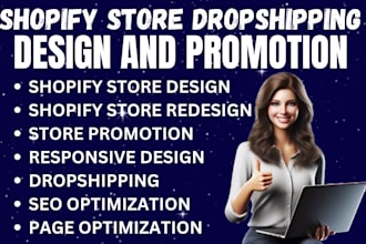 design shopify dropshipping store shopify ecommerce website shopify redesign