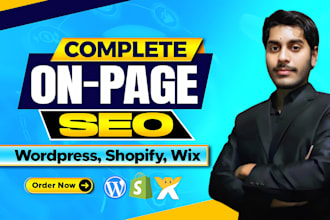 do complete onpage SEO for wordpress, shopify, and wix websites