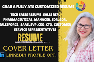 write tech sales resume, sales rep, pharmaceutical, manager, sdr, bdr
