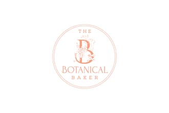 do a watercolor botanical logo design floral brand identity