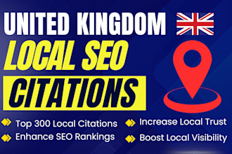 do top 300 UK local citations and directory submissions for local SEO ranking