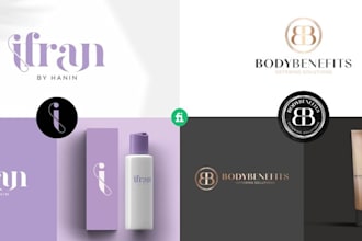 do unique skin care, beauty, cosmetics logo and packaging design