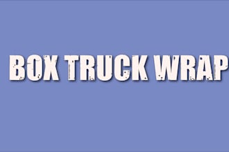 design professional box truck wrap ,trailer wrap ,van wrap and food truck wrap