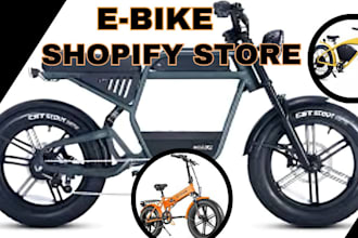 electronic bike store ebike shopify dropshipping ebike accessories store