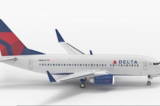 make quality 3d airplane model, helicopter, war aircraft air vehicle uavs design