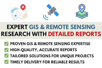 do expert gis and remote sensing research with detailed reports