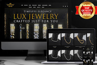 design jewelry shopify store jewelry dropshipping website jewelry luxury store